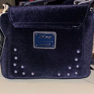 Loungefly Dark Blue Velvet Crossbody Bag